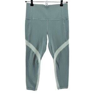 ATHLETA Salutation Stash Pocket 7/8 Tight‎ Leggings - Small Petite - green - EUC